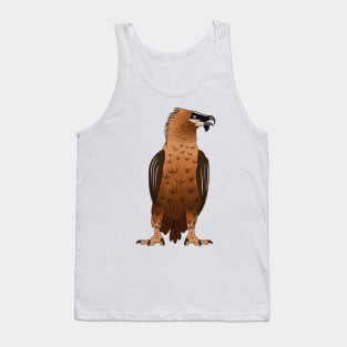 Bearded Vulture cartoon illustration Tank Top